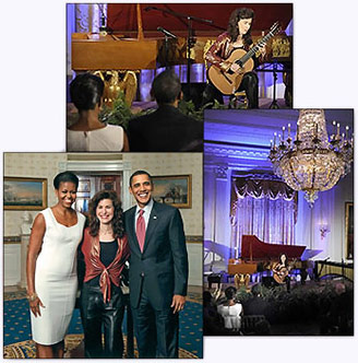 Sharon Isbin's performance in the East Room at the White House Evening of Classical Music on November 4, 2009