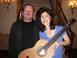 Sharon with Michael O'Leary