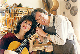 Sharon with Thomas Humphrey, New York City, 1994