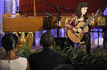 Sharon Performing at the at the White House 'Evening of Classical Music'