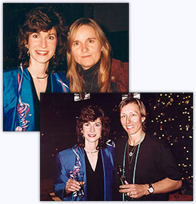 Sharon with Martina Navratilova and Melissa Etheridge