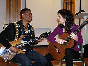 Sharon with Stanley Jordan